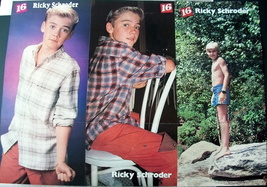 Ricky Schroder ~ Three (3) Color 11&quot;x24&quot; Centerfolds From 1984-1985 ~ Clippings - £8.03 GBP