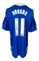 Didier Drogba Signé Chelsea FC Adidas Football XL Jersey Bas - £250.71 GBP