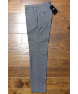 Hugo Boss $228 Men&#39;s Genius Wool Reg Fit Gray Dress Pants Hemmed EU 56 U... - $76.22