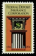 1983 20c Federal Deposit Insurance Corporation, 50th Scott 2071 Mint F/VF NH - $0.99