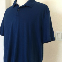 Calvin Klein Men&#39;s Size XXL Short Sleeve Polo Shirt EEG Navy - $22.77