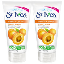2-St. Ives Apricot Scrub Blemish &amp; Blackhead Control  Oily / Acne Prone Skin 6oz - £15.08 GBP