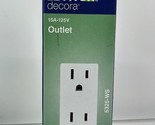 Leviton 5325-WS Decora 15A 125V Outlet, White - $9.41