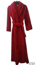 Vintage Kingly Wrap Robe Women’s Size Small 8/10 Red RN 17819 1970&#39;s Mad... - $72.16