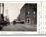 Main Street View w Street Car New Rochelle New York NY 1906 UDB Postcard V8 - $4.90