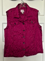 Christopher &amp; Banks Women’s Stretch Denim Vest Size XL - $29.10