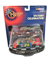 1998 NASCAR Hasbro Winner&#39;s Circle Jeff Gordon #24 NOC 1:43 Charlotte Vi... - £15.40 GBP