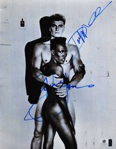 Grace Jones &amp; Dolph Lundgren Signed Photo x2 w/coa - £175.05 GBP