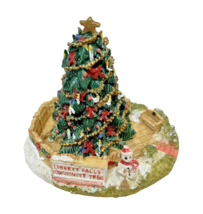 Vintage 1995 Liberty Falls Community Christmas Tree Figurine in Box 2.75&quot; - £5.51 GBP