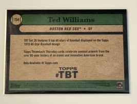 TED WILLIAMS - 2019 Topps Throwback Thursday TBT #154 NY Yankees - PR: Only 761* - $23.04