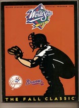 1999 World Series Game program Braves Yankees Jeter - $33.81