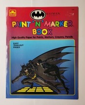 Batman Returns 1992 DC Comics Golden Paint ‘N’ Marker Book  Unused - $15.83