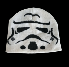 Star Wars Lucasfilm Kid&#39;s One Size White Stormtrooper Beanie Winter Hat - £2.20 GBP