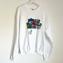 Vtg Ronald McDonald House Orange County White Crew Sweatshirt Balloons C... - $950.18 MXN