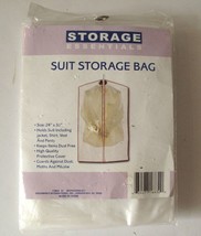 Storage Essentials Plastic SUIT STORAGE BAG Zippered Protective 24&quot; x 36&quot; - $8.72