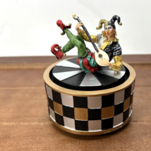 The Summit Collection Jester Clown Banjo Guitar Music, Sankyo Spinning Music Box - $65.00