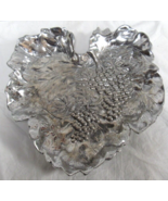 1993 Arthur Court Solid Heart Bowl Grapes Vines Leaves Tray Dish 13&quot; x 1... - $19.79