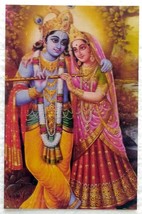 Hindu Religious India Radhe Radha Krishna Krsna Rare Post card Postcard - £6.29 GBP
