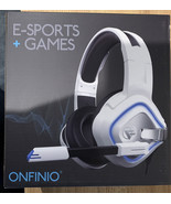 Gaming Headphone Over the Ear Noise Cancelling Microphone LED Light Comp... - £21.18 GBP