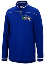 Seattle Seahawks NFL Mitchell &amp; Ness Vintage Throwback 1/4 Zip Sweater Men&#39;s 2XL - £55.07 GBP