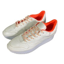 Madden Girl White Athletic Shoes Women&#39;s 8.5 Training Sneakers Orange Casual - £21.26 GBP