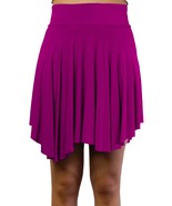 Cherie Mini Skater Skirt, Flowy mini skirt, mini skirt, asymmetrical hem... - $39.99