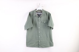 Mountain Hardwear Mens Medium Collared Short Sleeve Camp Button Shirt Green - £27.33 GBP
