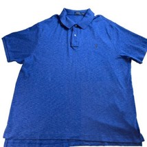 Polo Ralph Lauren Polo Shirt Men&#39;s 3XB Big Blue Short Sleeve Heathered Preppy - £15.50 GBP