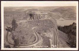 Rowena Crest, OR RPPC 1940 Rowena Loops, Columbia River Highway Oregon - £9.59 GBP
