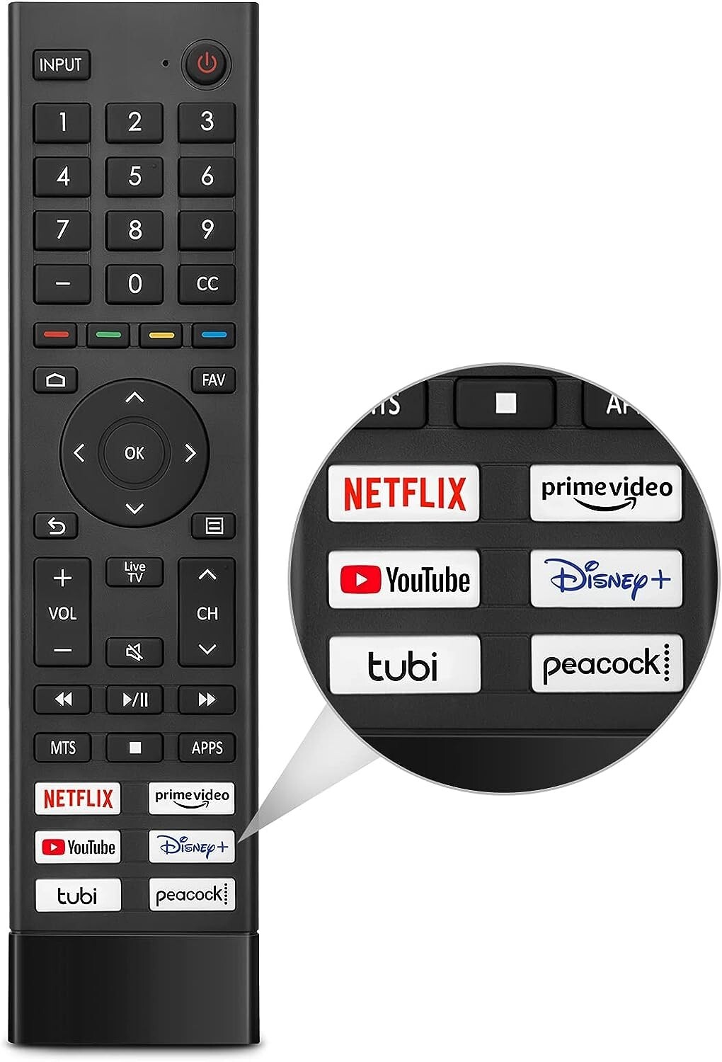 Upgraded ERF3J80H Replacement Smart TV Remote Fit for Hisense 4K UHD And... - $8.89