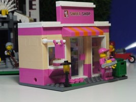 Minifigure Custom Toy Donut Shop City Store Sweet candy Food set - £24.46 GBP