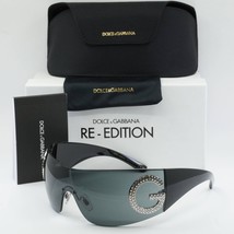 DOLCE&amp;GABBANA DG2298B 05/87 Black/Dark Grey 40-140-120 Sunglasses New Authentic - £265.47 GBP