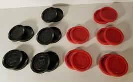 Lot Of 20 Large Jumbo 3" Checkers 10 Red 10 Black Rug Game Replacement Parts   - $19.79