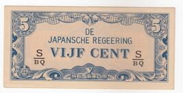 Deutschland 5 Cents Japanische Militärausgabe Regierungsissue 1942 UNC - $13.81