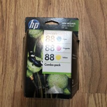 Genuine HP 88 OfficeJet Ink Cartridge Combo 3 Pack Cyan Magenta Yellow C... - $13.37