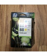 Genuine HP 88 OfficeJet Ink Cartridge Combo 3 Pack Cyan Magenta Yellow C... - $13.37