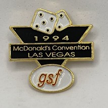 McDonald’s 1994 Las Vegas Convention Employee Crew Enamel Lapel Hat Pin - £6.22 GBP