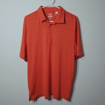 Cutter &amp; Buck CB Orange Polo Shirt Large DryTec Moisture Wicking Breathable NWT - £23.57 GBP