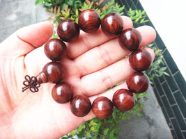 Free Shipping -  good luck Tibetan Natural red sandalwood Prayer Beads charm bra - £19.68 GBP