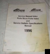 1996 Mercruiser Service Manual Index Microfiche Bulletins - $4.88