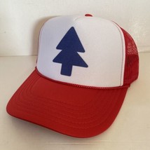 Vintage Gravity Falls Hat Dipper Pines Trucker Hat snapback Summer Red Beach Cap - £12.12 GBP