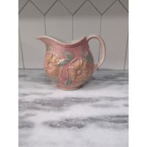 Hull Ceramic Pitcher Pink Dogwood 24 Oz, Kitchen Decor, Floral Design 5.... - £12.23 GBP