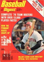 VINTAGE Apr 1976 Baseball Digest Magazine Carlton Fisk Red Sox - £7.89 GBP