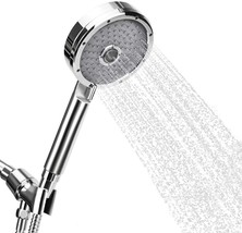 3 Functions Hand held Shower Head Set,Chrome Face Hand held Shower with 59&quot; Hose - £20.93 GBP