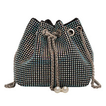 Women&#39;s Shoulder Bags Luxury Designer Gold Ball Chain Crossbody Bag Soft Ladies  - £22.75 GBP