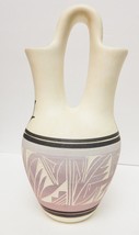 Navajo Native American Wedding Vase USA Etched Pottery Signed &#39;94 USA 10&quot; - £54.48 GBP