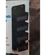 Simple Houseware Over Door/Wall Mount 4 Clear Window Pocket Black - $516.95 MXN