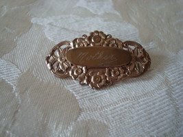 Vintage Mother Pin ~ Brooch ~ Gold-tone - £3.91 GBP
