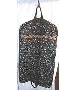 Fishing LURES VERA BRADLEY Garment Bag BLACK Retired Travel Rare Zipper ... - $92.62