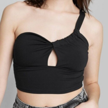Women&#39;s Cut Out Tiny Top - Wild Fable Black Size Small - $9.71